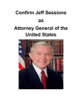 Confirm Jeff Sessions as Attorney General of the United States