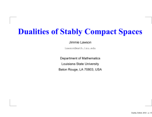 Dualities of Stably Compact Spaces
