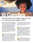 CPS members who helped `light the way` for child and youth health