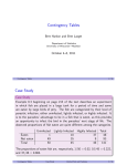 Contingency Tables - Department of Statistics
