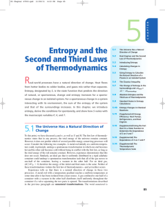 Entropy and the Second and Third Laws of Thermodynamics