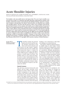 Acute Shoulder Injuries - American Academy of Family Physicians
