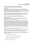 Procedure Infection Control Program