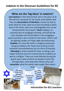 Judaism in the Diocesan Guidelines for RE