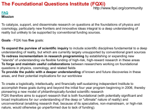 Foundational Questions Institute (FQXi)