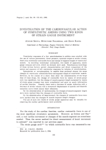 investigation of the cardiovascular action of sympathetic amines