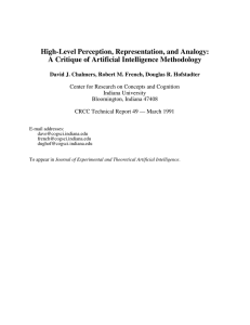 High-Level Perception, Representation, and