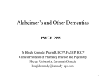 Alzheimer`s Disease and Other Dementias