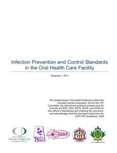 Infection Prevention and Control Standards