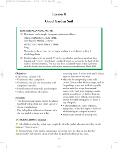Lesson 8 Good Garden Soil