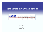 Data Mining in GEO and Beyond