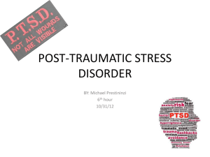 post-traumatic stress disorder