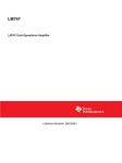 LM747 Dual Operational Amplifier