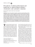 Perceptions of dental professionals and laypersons to altered dental