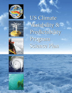 US CLIVAR Science Plan