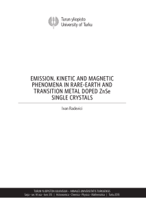 EMISSION, KINETIC AND MAGNETIC PHENOMENA IN