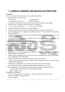 3. chemical bonding and molecular structure