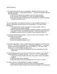 Sample questions: 1) You wish to estimate the mean of a population