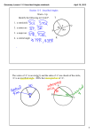 Geometry Lesson 11-3 Inscribed Angles.notebook