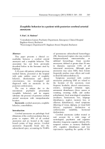 Zoophilic behavior in a patient with posterior cerebral arterial