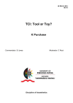 TCI: TOOL OR TOY