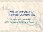 Working Instruction for Intrathecal Chemotherapy
