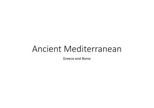 Ancient Mediterranean Greece and Rome PDF