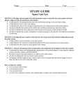 Date Core ______ STUDY GUIDE Space Unit Test