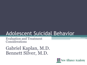 suicidal-behavior in-adolescents