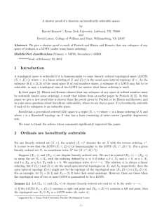 A shorter proof of a theorem on hereditarily orderable spaces