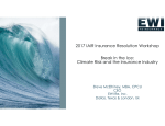 Climate Change Impact to the Insurance and Reinsurance Industry