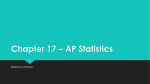 Chapter 17 * AP Statistics