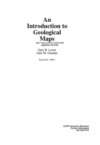 An Introduction to Geological Maps