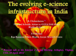 The evolving e-science infrastructure in India