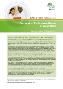 Outbreak of Ebola virus disease in West Africa
