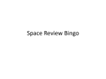space review bingo