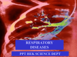 RESPIRATORY DISEASES PPT HEK SCIENCE DEPT