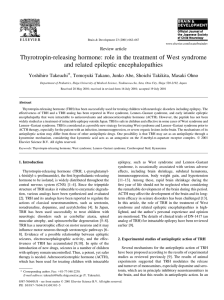 Thyrotropin-releasing hormone: role in the treatment of West