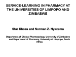 service-learning in pharmacy at the universities of limpopo and