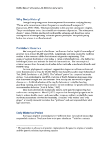 History of Genetics