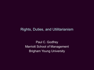 Rights, Duties, and Utilitarianism