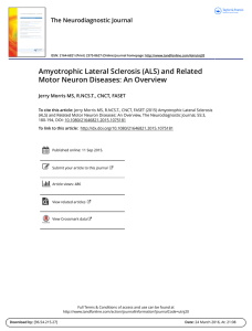 Amyotrophic Lateral Sclerosis (ALS) and Related Motor Neuron