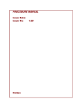 Procedure Manual Template