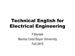 Technical English for Electrical Engineering