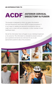 ACDF Patient Brochure