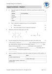 Support worksheet – Chapter 3 - Cambridge Resources for the IB
