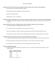 FINAL EXAM REVIEW Determine which of the four levels of