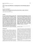 p27Kip1 and development of the inner ear