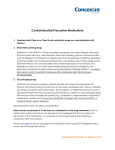 Contraindicated/Precaution Medications