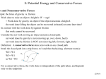 8: Potential Energy and Conservative Forces